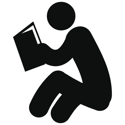 Person reading book