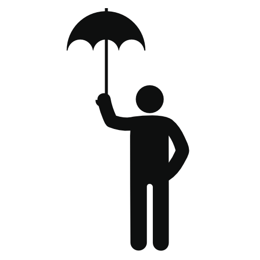 Person with umbrella