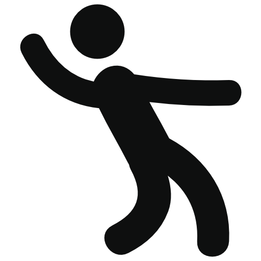 Man dancing silhouette