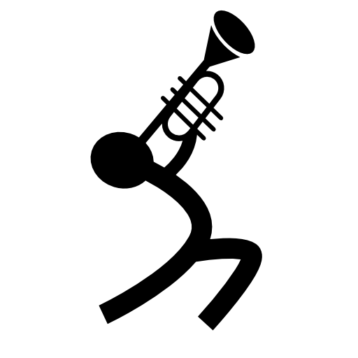 Musician playing a trumpet