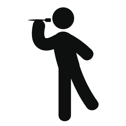 Man throwing a dart