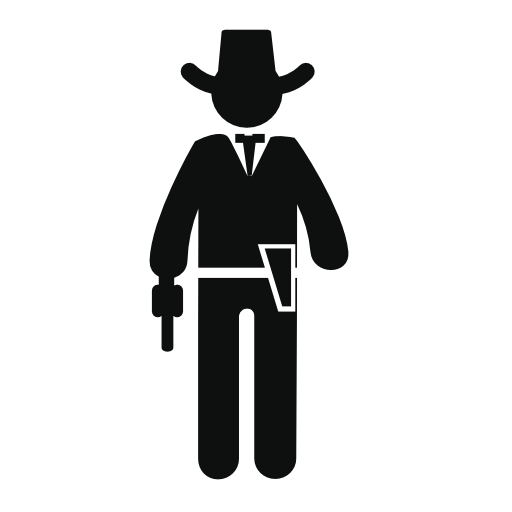 Cowboy with a gun