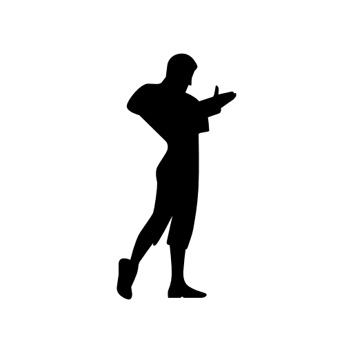 Flamenco male dancer silhouette