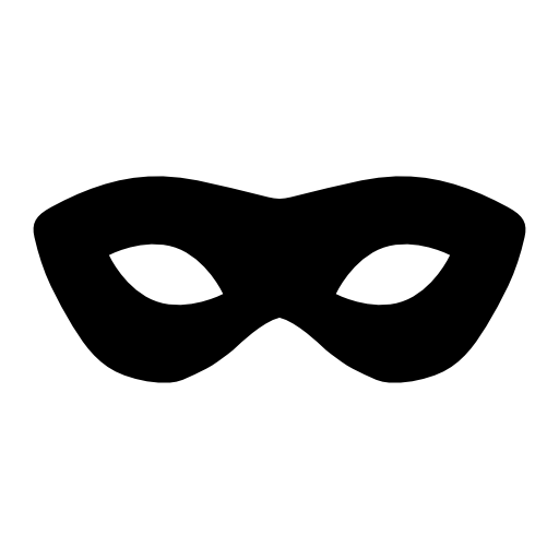 Carnival mask silhouette