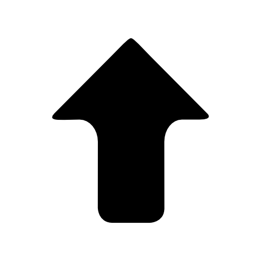 Upward arrow silhouette