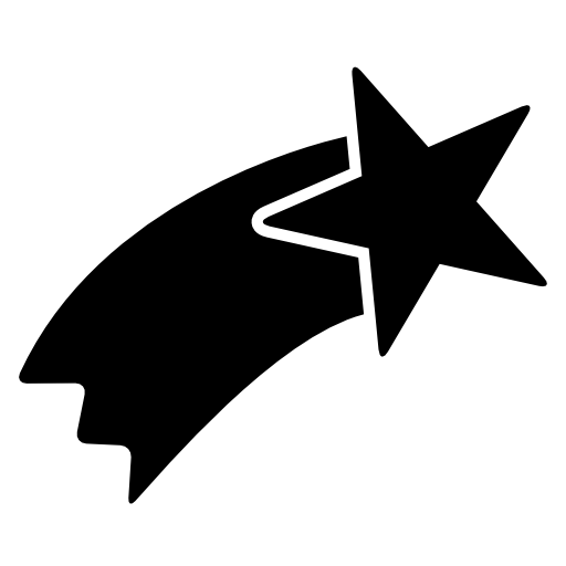 Shooting star shape