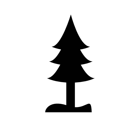 Pine tree silhouette