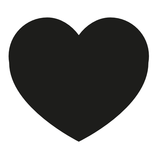 Heart black shape