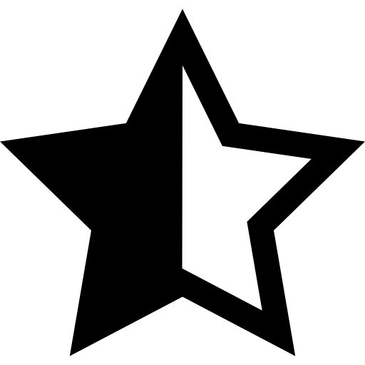 Half colored star