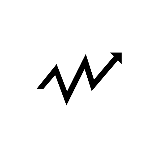 Small zigzag arrow upward