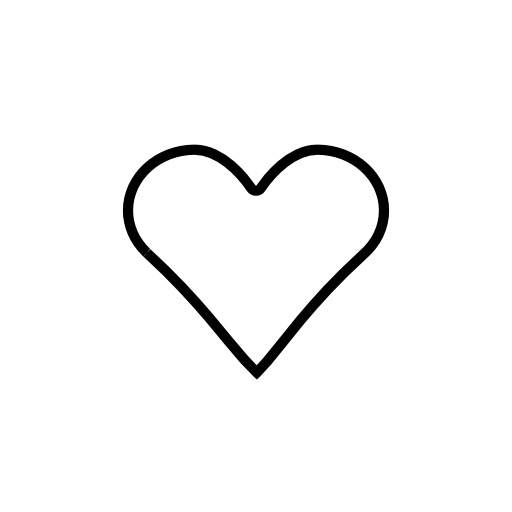 Heart shape outline