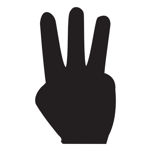 Three fingers, IOS 7 symbol