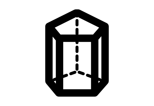 Hexagonal prism shape