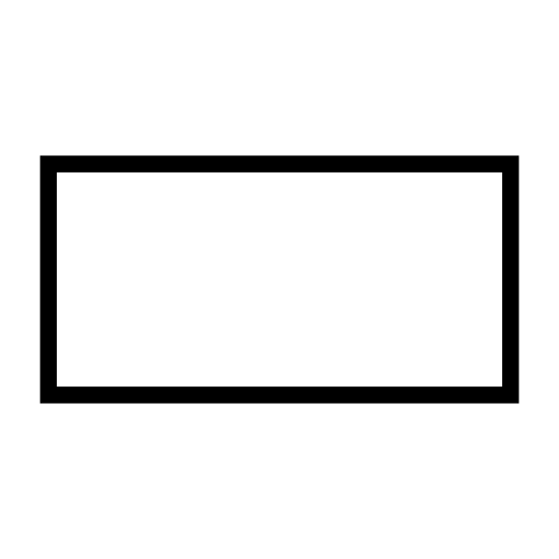 Rectangular shape outline