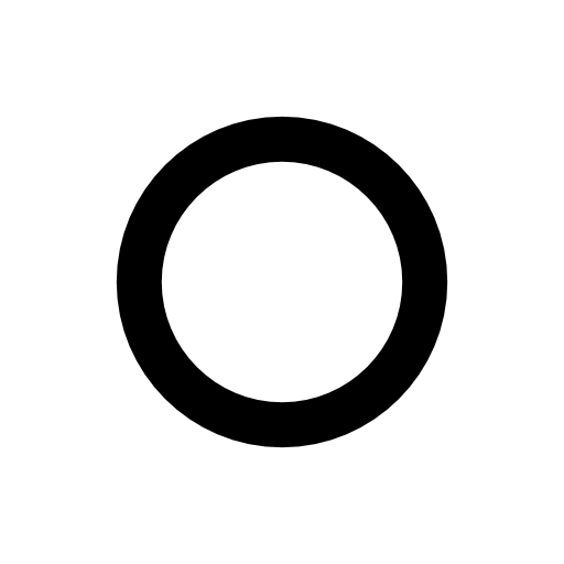 Circle outline shape