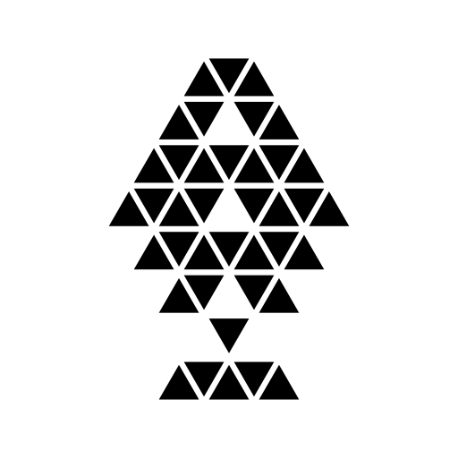 Polygonal christmas tree