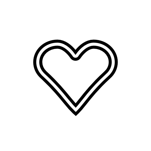 Heart shape outline