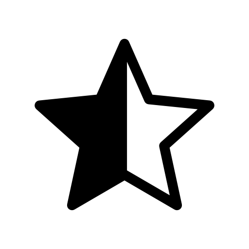 Star shape with half full