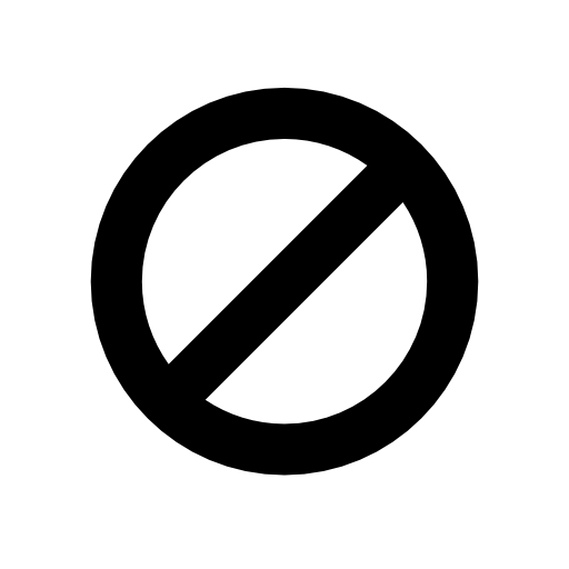 Forbidden sign