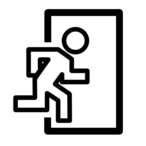 Exit door symbol