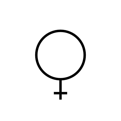 Female gender sign