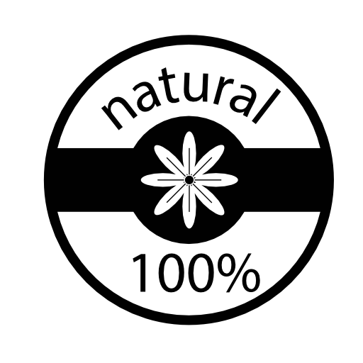 100 percent natural badge