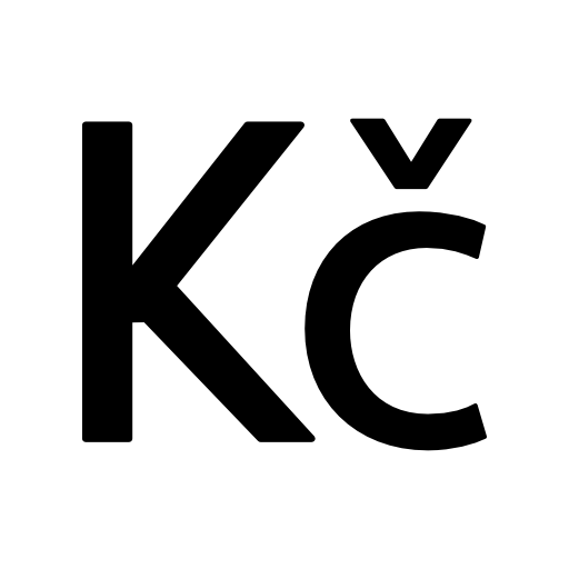 Czech Republic koruna currency symbol