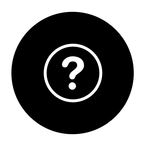 Question sign in circles