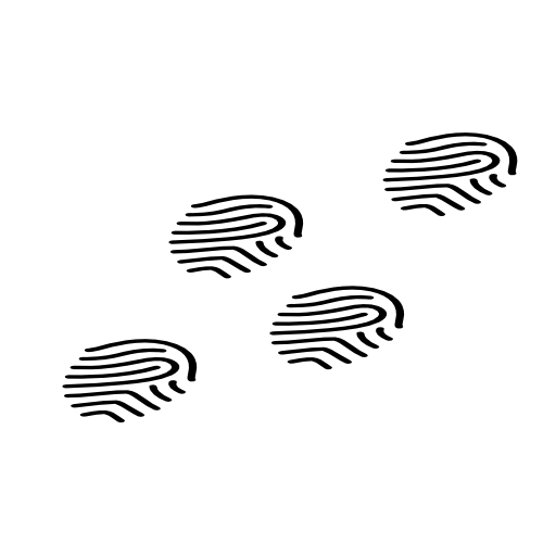 Fingerprints outlines