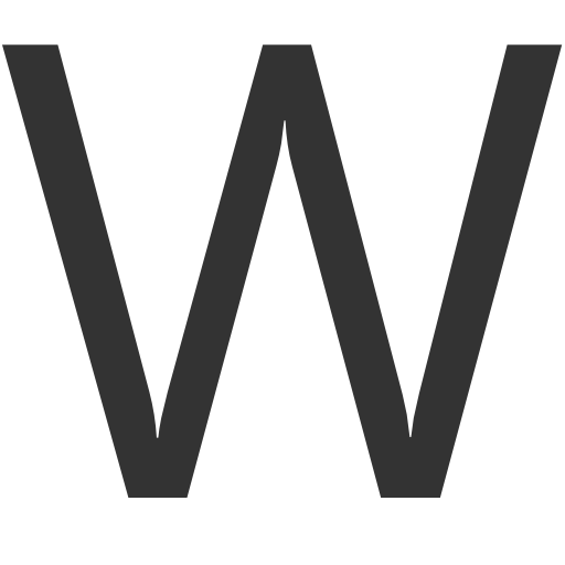 Letter w symbol