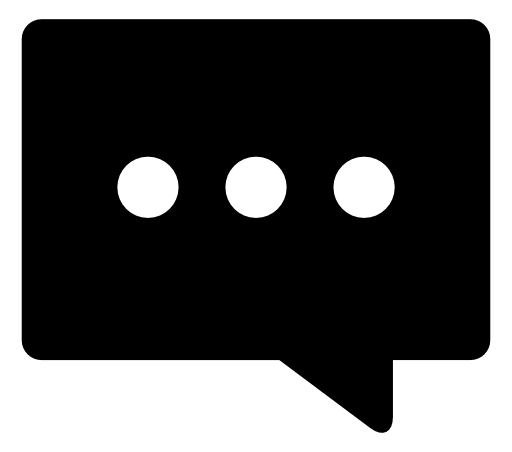 Comment solid rectangular shape of speech bubble