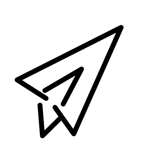 Paper aeroplane outline