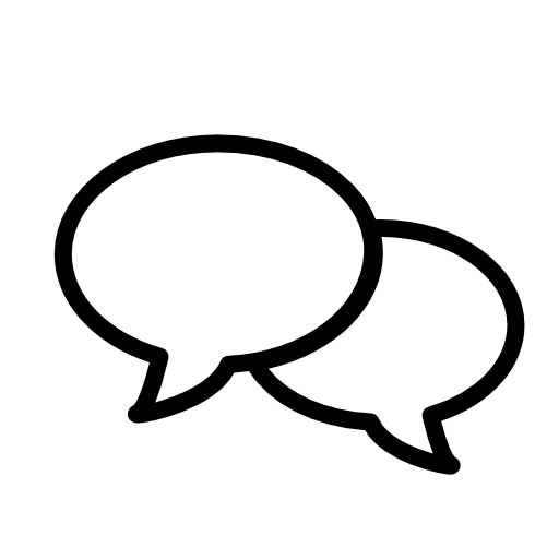 Speech balloons outline