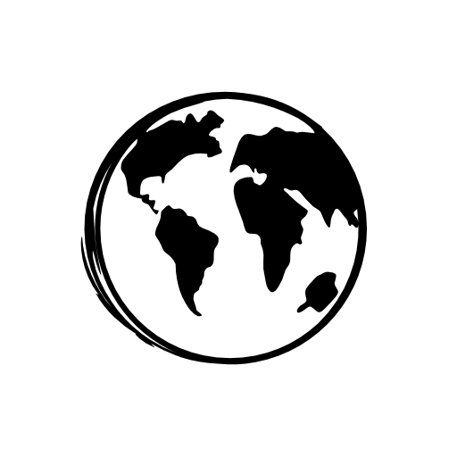 Earth globe sketch