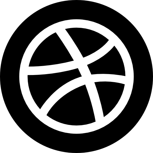 Basket Ball in a Black Circle