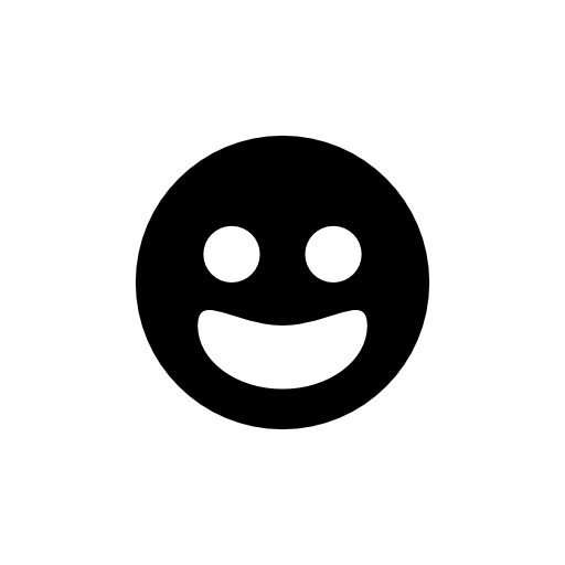 Smiling circular face for Facebook