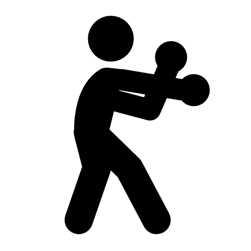 Boxing silhouette