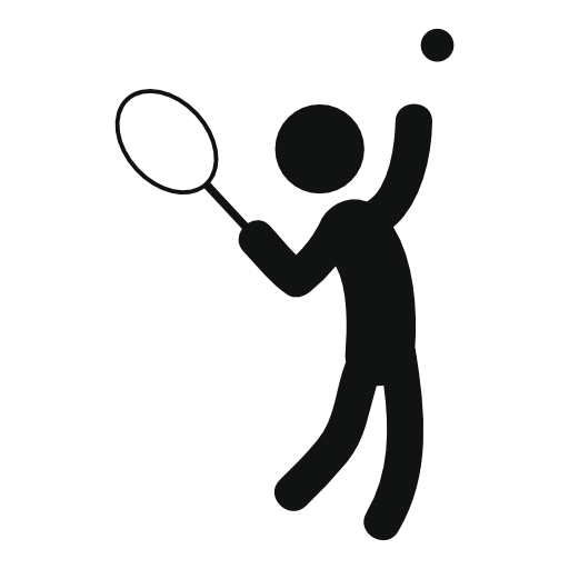 Person playing tennis