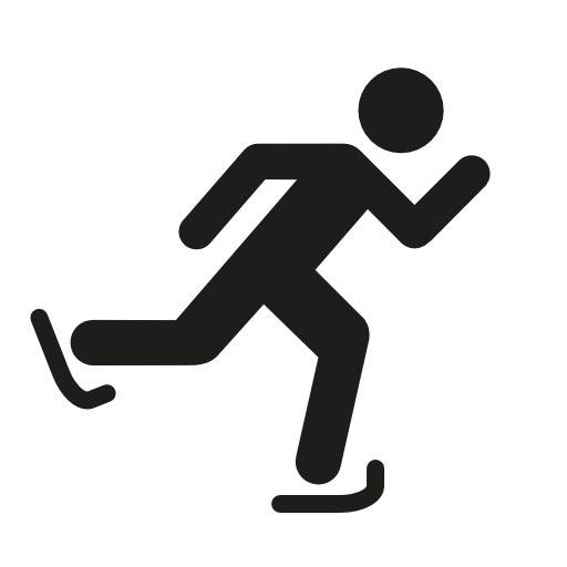 Ice skating silhouette