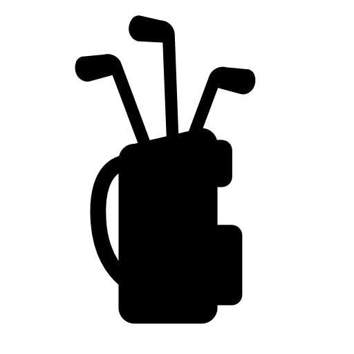 Golf bag equipment with sticks set