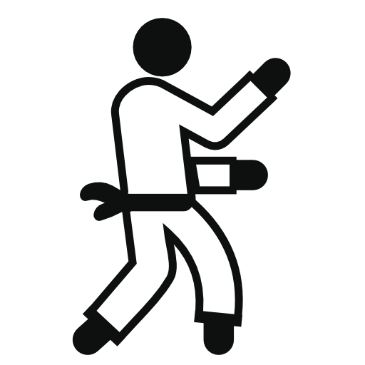 Man practising Karate