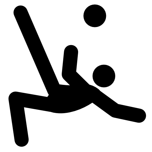 Football player kicking ball upward