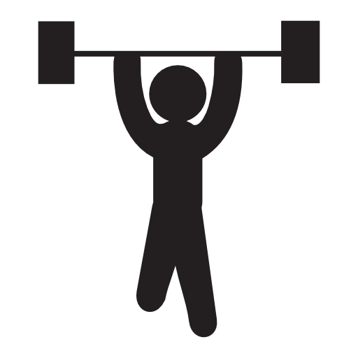 Weight lifter, IOS 7 interface symbol