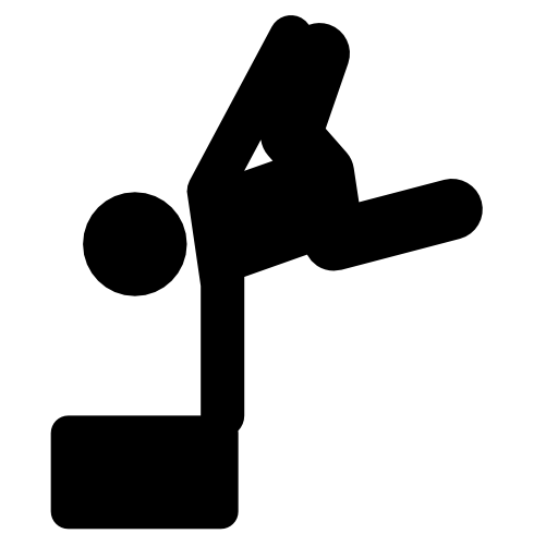 Parkour sport silhouette