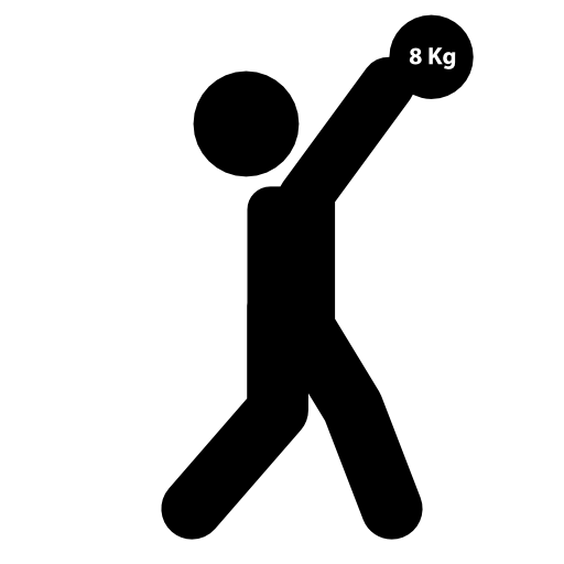 Shot putter silhouette