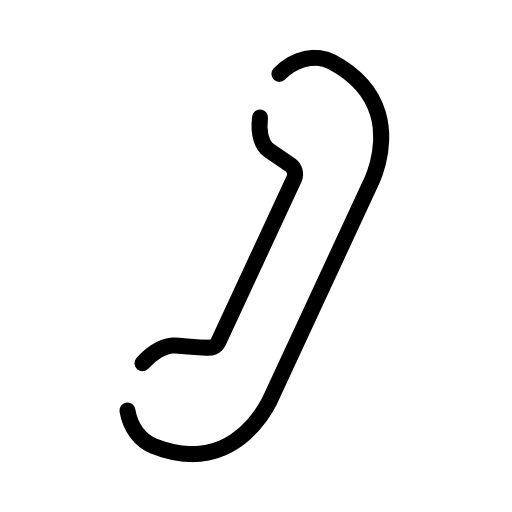 Telephone handset outline