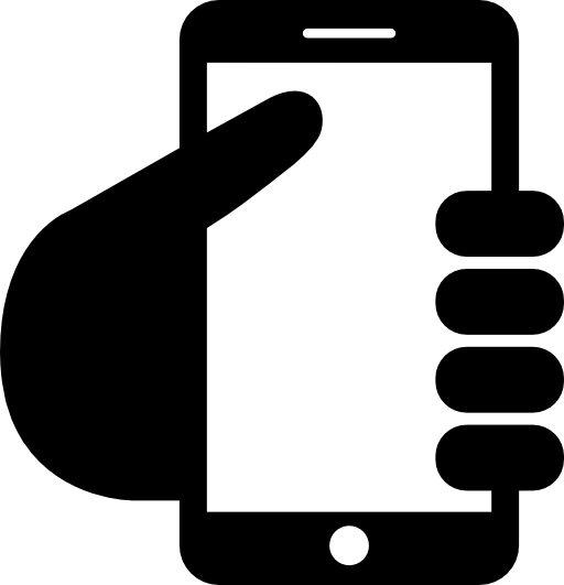 Hand with a mobile phone