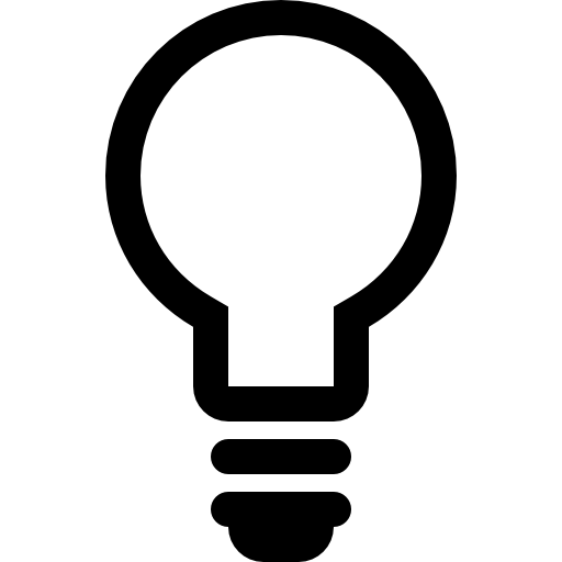 Light bulb outline