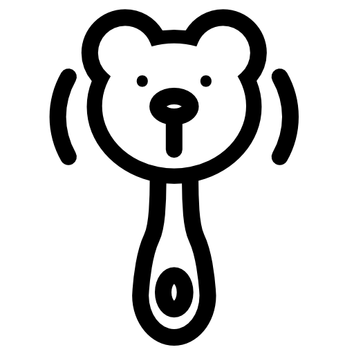 Bear rattle outline