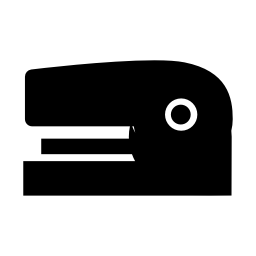 Stapler black silhouette side view